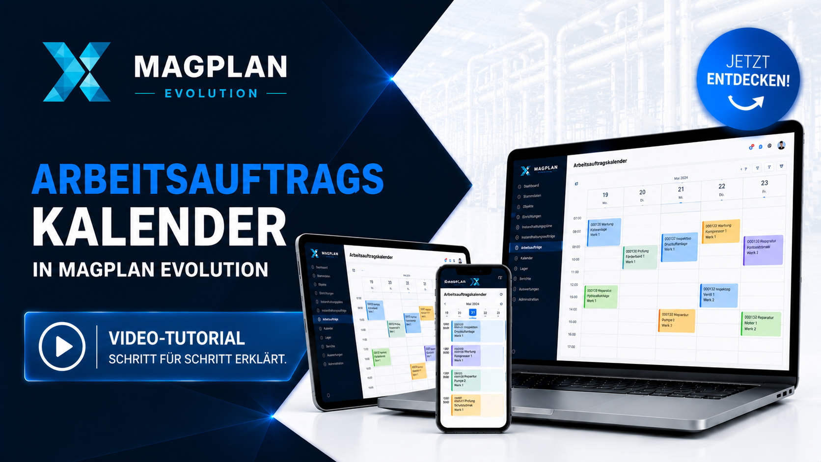 arbeitsauftragskalender in MAGPLAN Evolution